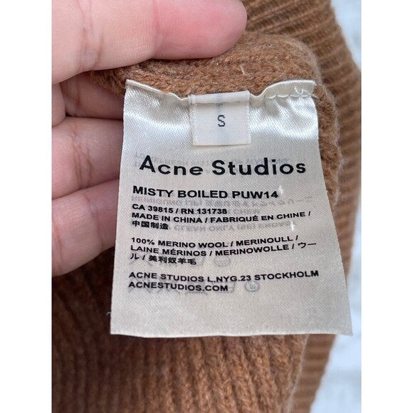Acne Studios MISTY BOILED PUW14 sweater size small boxy fit - Picture 9 of 11